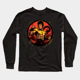 Lee Legend Jeet Kune Do Movie Bruce Be Water Long Sleeve T-Shirt